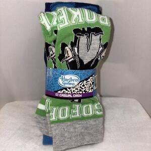 Hasbro Gaming 6 Pair Casual Crew Socks Sz 6-12 Men NEW